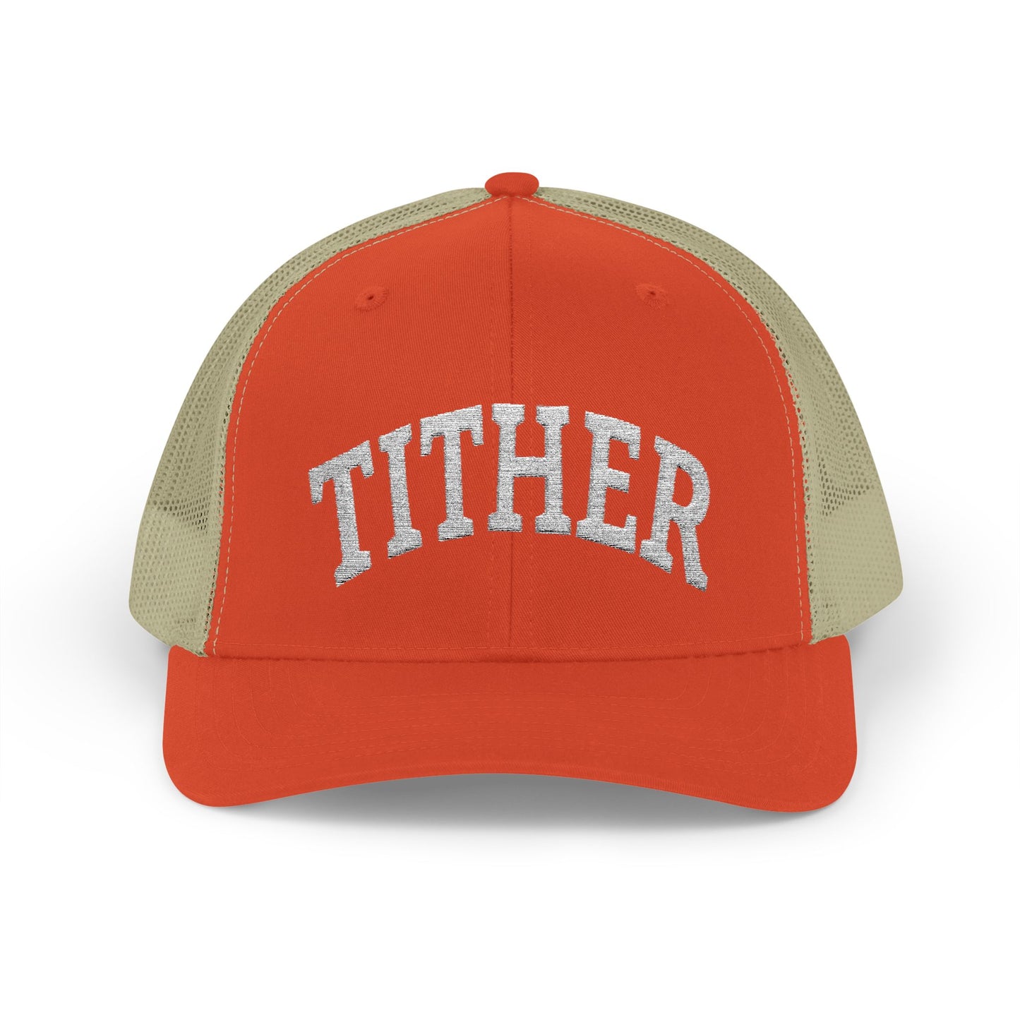 Tither Collegiate Cap | Embroidered Christian Baseball Hat, Unisex Adjustable Faith-Based Cap, Tithing Lifestyle Hat, Church Wear