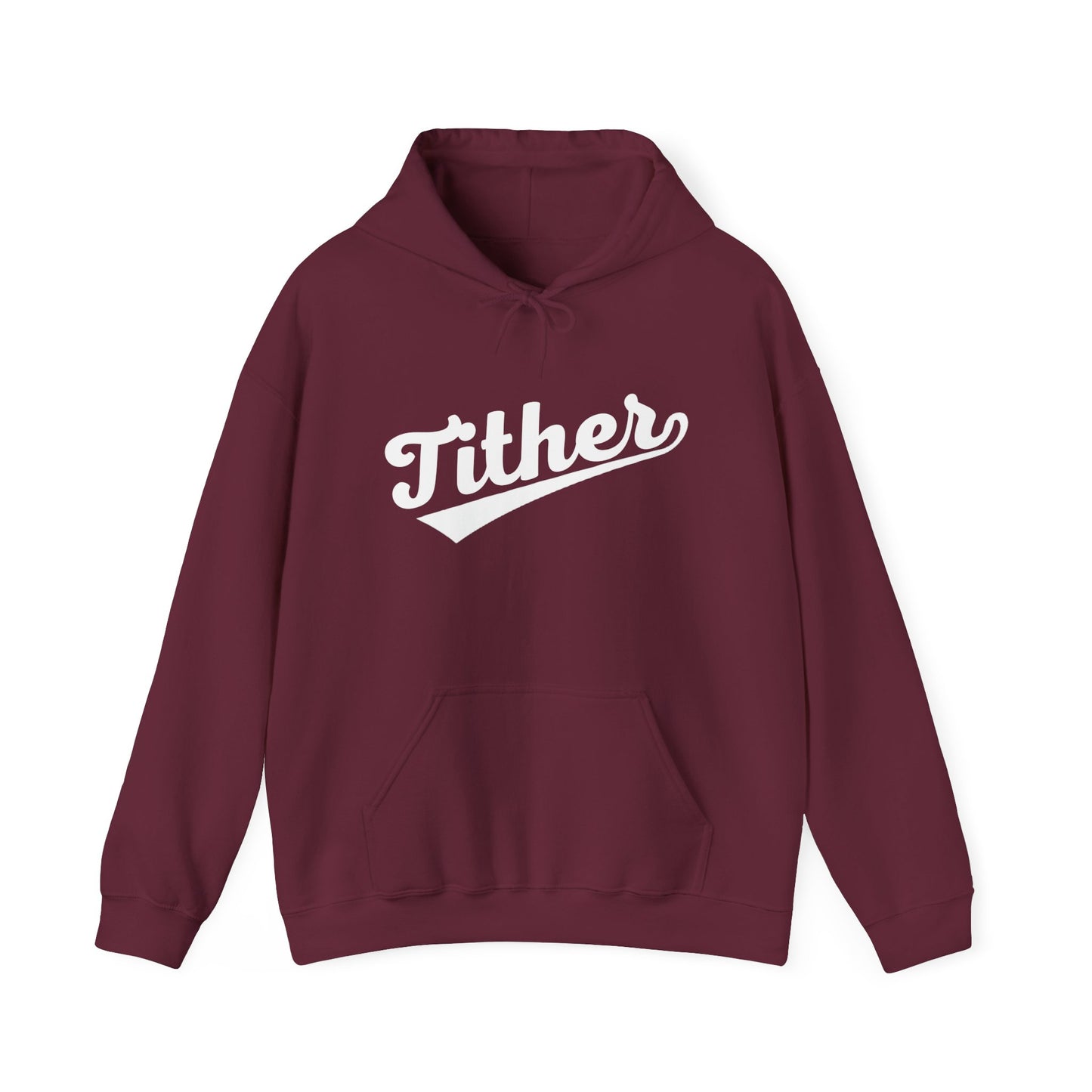 Home Run Tither Hoodie | Baseball Script Hoodie | Inspirational Giving Hoodie | Positive Lifestyle Pullover | Motivational Unisex Hoodie