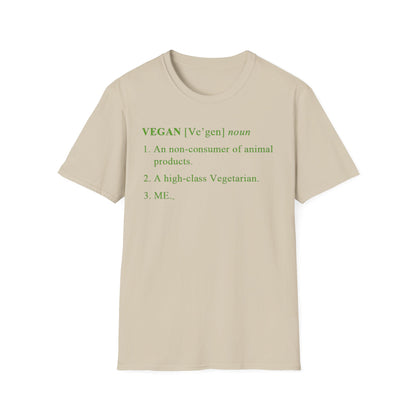 Vegan Definition Unisex T-Shirt - Funny & Bold Plant-Based Statement Tee