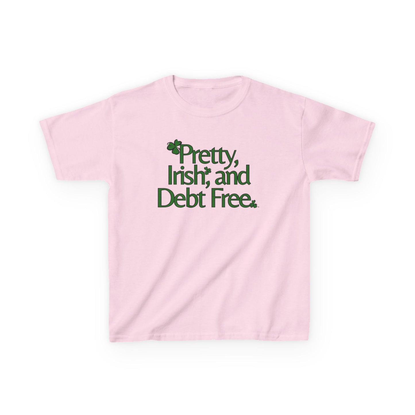 Pretty, Irish & Debt Free Youth Tee with Purpose! Perfect for St. Patrick's Day!