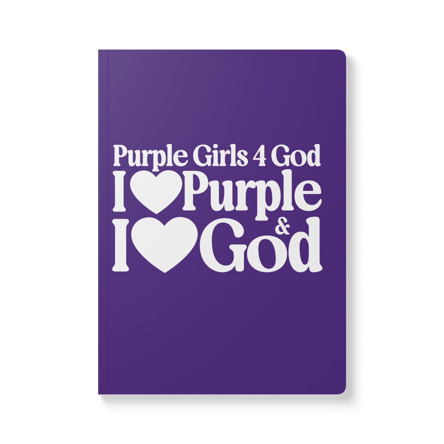 💜 Purple Girls 4 God Softcover Journal – Double-Sided Inspirational Faith Journal | 100 or 200 Pages | Notebook for Girls & Women Who Love God