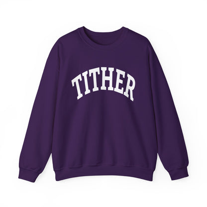Committed Tither Collegiate SweatShirt | Faith-Based | Tithing Lifestyle| Faith & Abundance Statement Sweatshirt  | Financial Freedom Shirt