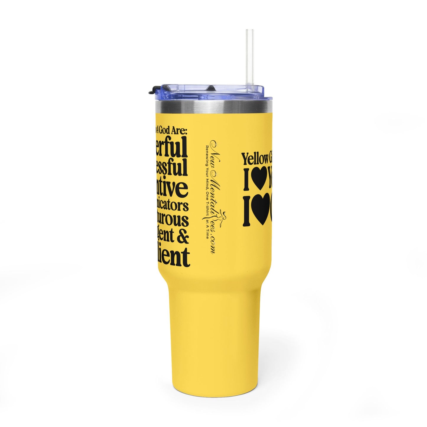 Yellow Girls 4 God Colorful Tumbler - Faith Filled Women Who Love Yellow