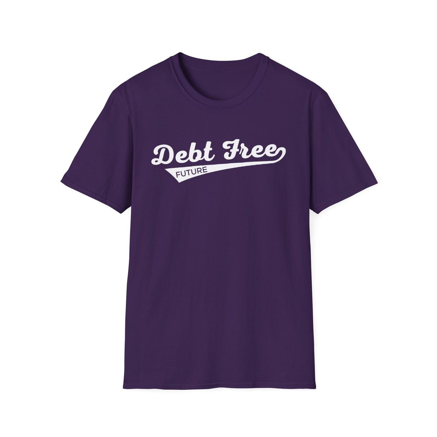Debt Free Future Baseball Script Unisex T-Shirt - Motivational Money Mindset - Debt-Free Lifestyle Gift