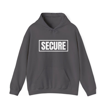 Secure White Design Unisex Hoodie - Confidence You Can Feel & Faith You Can Wear