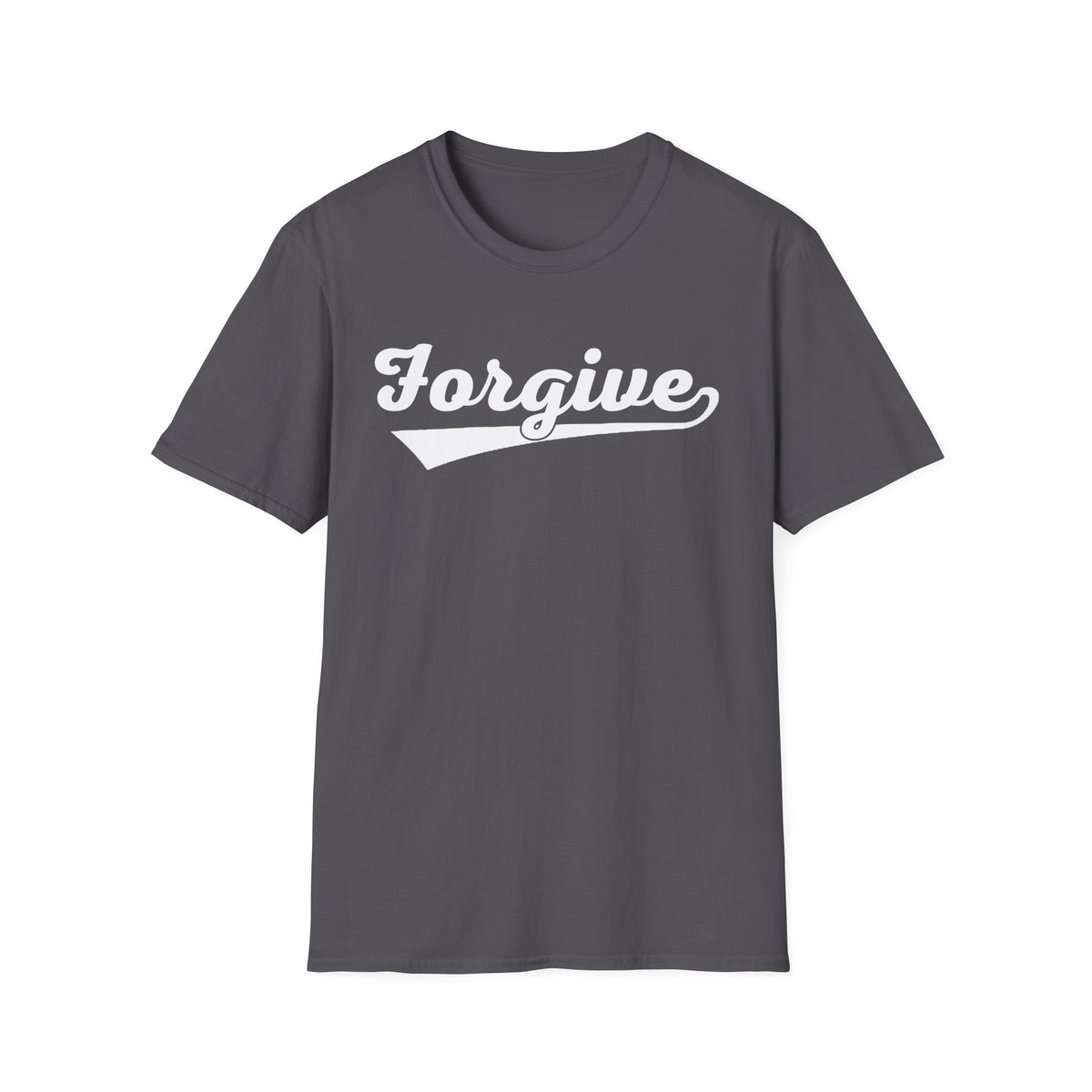 HomeRun Forgive Unisex T-Shirt | Baseball Script Tee | Inspirational Graphic Shirt | Positive Message Apparel | Motivational Unisex Shirt