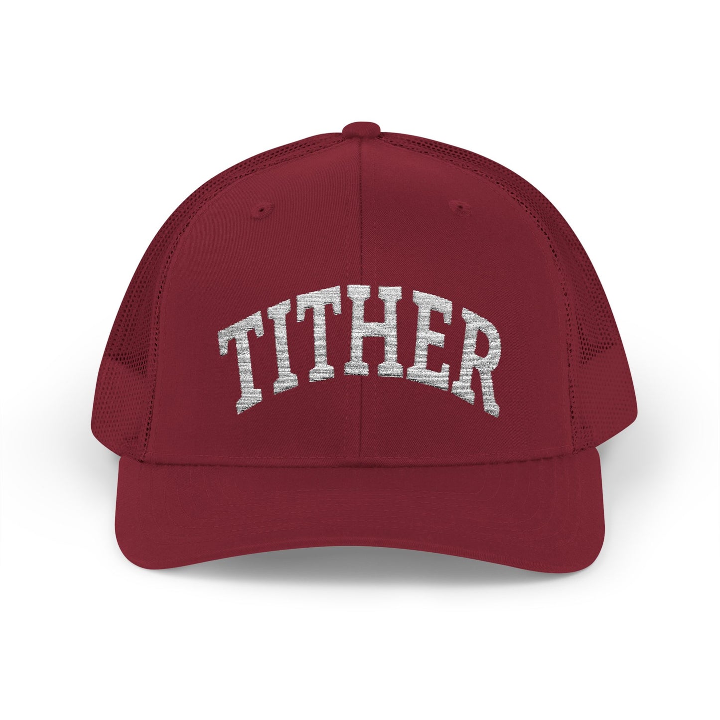 Tither Collegiate Cap | Embroidered Christian Baseball Hat, Unisex Adjustable Faith-Based Cap, Tithing Lifestyle Hat, Church Wear