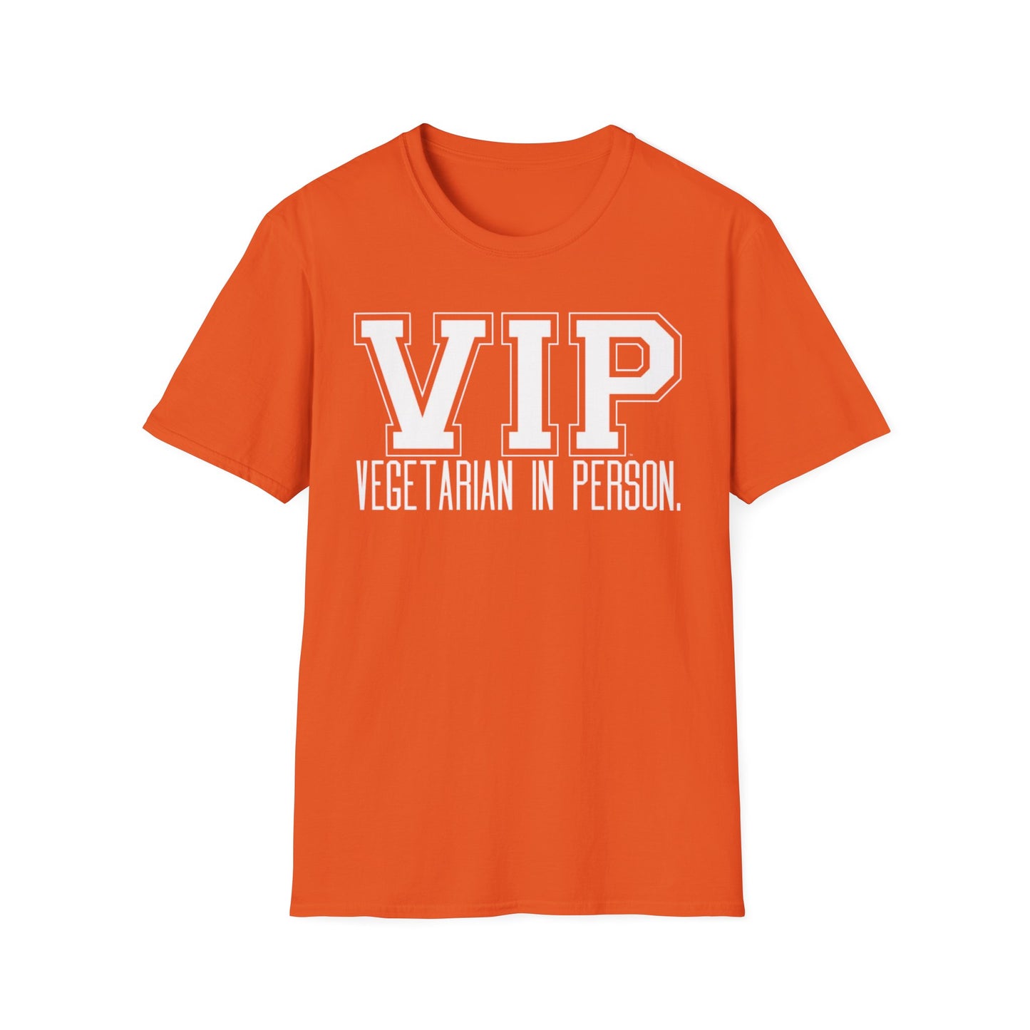 VIP Vegetarian Unisex T-shirt, Vegetarian In Person Statement Conversation Starter Tee