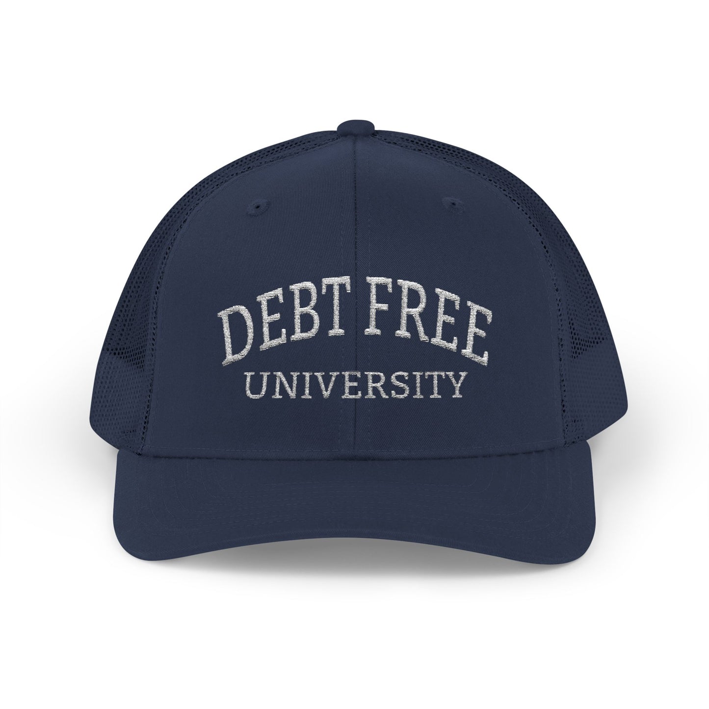 Debt Free University Embroidered Cap – Unisex Financial Freedom Hat