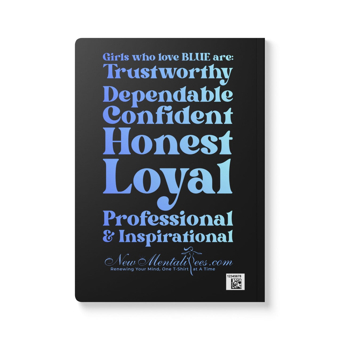 Blue Girls 4 God (Black) Softcover Journal – Double-Sided Inspirational Faith Journal | 100 or 200 Pages | Notebook for Girls & Women Who Love God