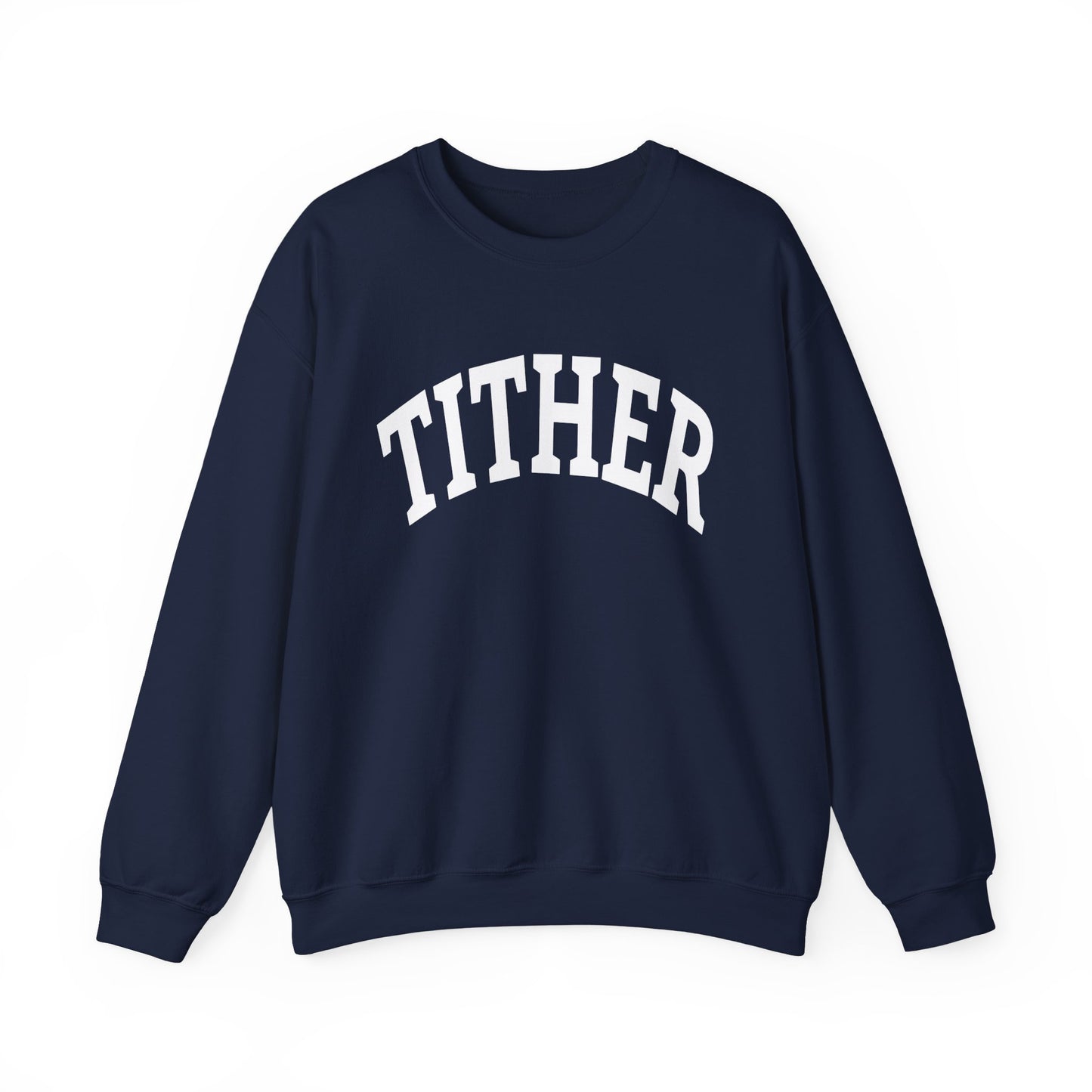Committed Tither Collegiate SweatShirt | Faith-Based | Tithing Lifestyle| Faith & Abundance Statement Sweatshirt  | Financial Freedom Shirt