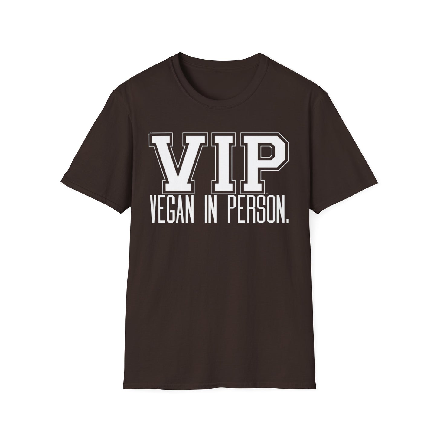 VIP Vegan Unisex T-Shirt, Vegan In Person Statement Conversation Starter Tee