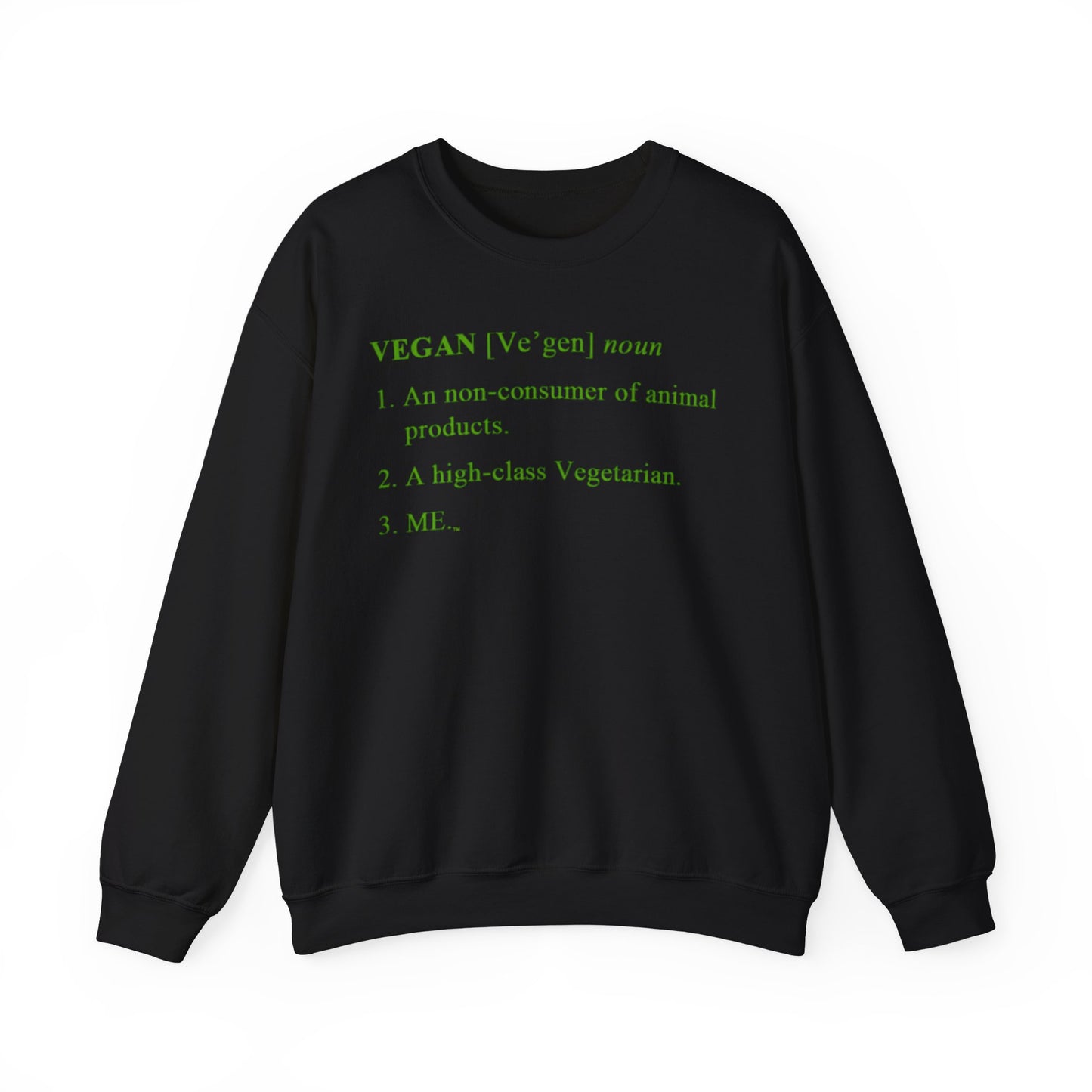 Vegan Definition Unisex Sweatshirt -  Funny & Bold Plant-Based Statement Pullover