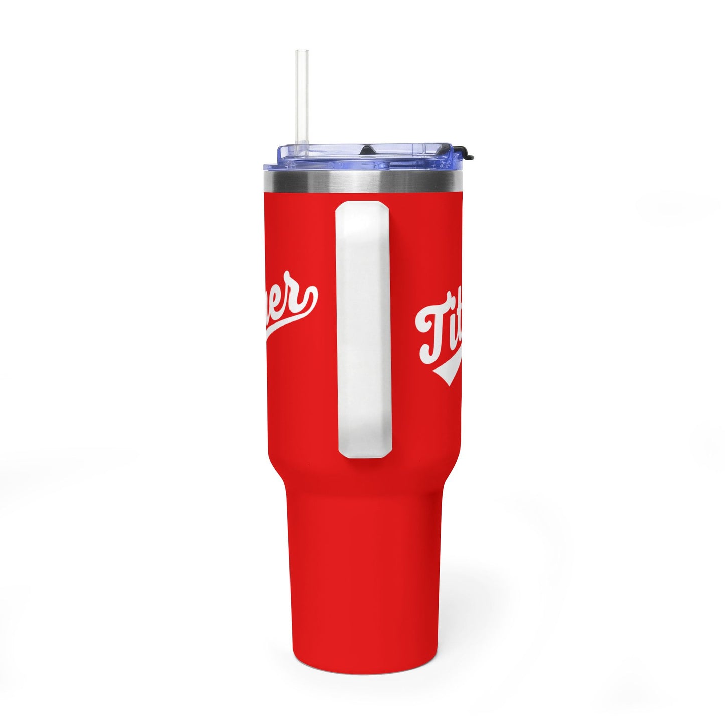 TITHER Baseball Script Tumbler 40oz – Faith-Based Giving Drinkware – Tithing Lifestyle Cup – Church Gift
