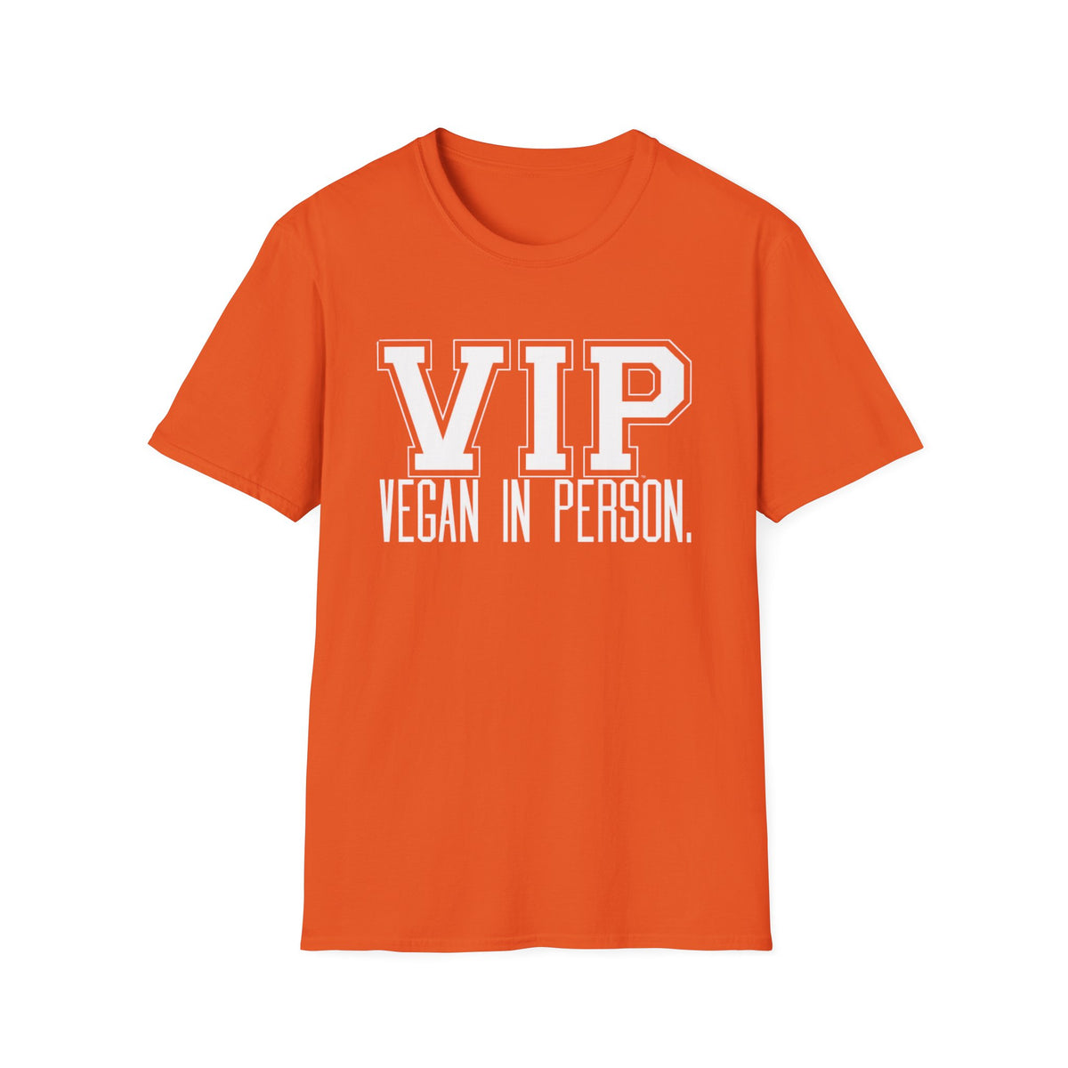 VIP Vegan Unisex T-Shirt, Vegan In Person Statement Conversation Starter Tee
