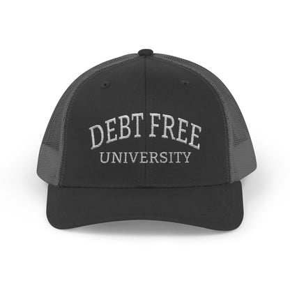 Debt Free University Embroidered Cap – Unisex Financial Freedom Hat