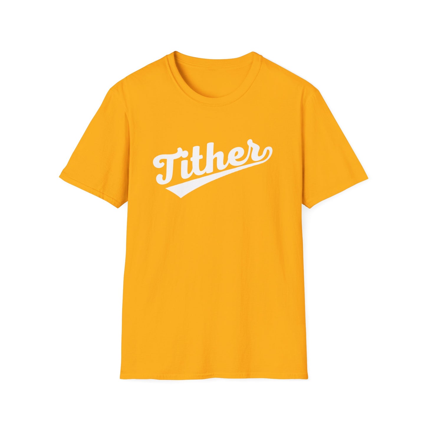 HomeRun Tither T-Shirt | Baseball Script Tee | Inspirational Giving Shirt | Positive Lifestyle Apparel | Motivational Graphic Tee