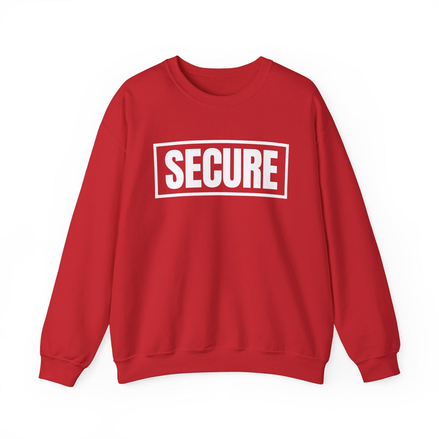 Secure White Design Unisex Sweatshirt - Confidence You Can Feel & Faith You Can Wear
