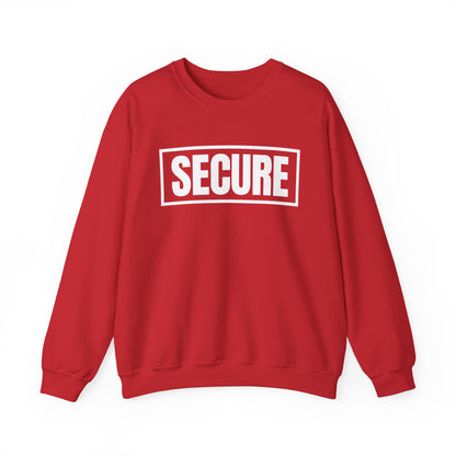 Secure White Design Unisex Sweatshirt - Confidence You Can Feel & Faith You Can Wear