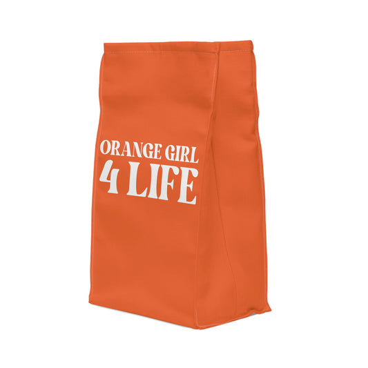 Orange Girl 4 Life Lunch Bag – Double-Sided Inspirational Orange Girl Lunch Tote | Insulated Lunch Bag | Girl Power Lunch Box