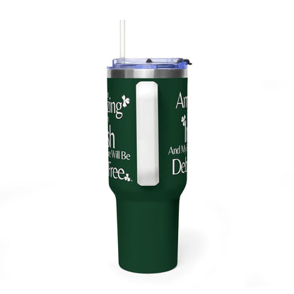 I Am Amazing, Irish & My Future Will Be Debt Free - 40 oz Tumbler