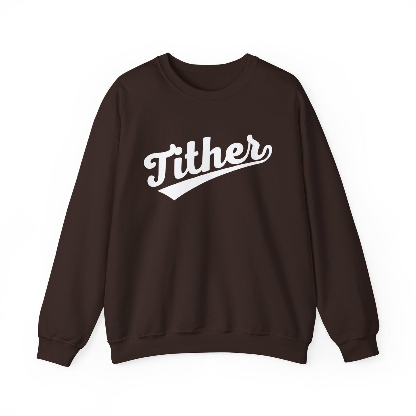 Home Run Tither Sweatshirt | Baseball Script Crewneck | Inspirational Giving Sweatshirt | Motivational Unisex Sweatshirt