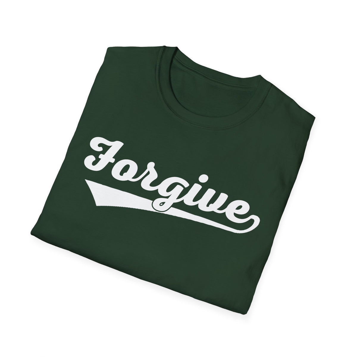 HomeRun Forgive Unisex T-Shirt | Baseball Script Tee | Inspirational Graphic Shirt | Positive Message Apparel | Motivational Unisex Shirt