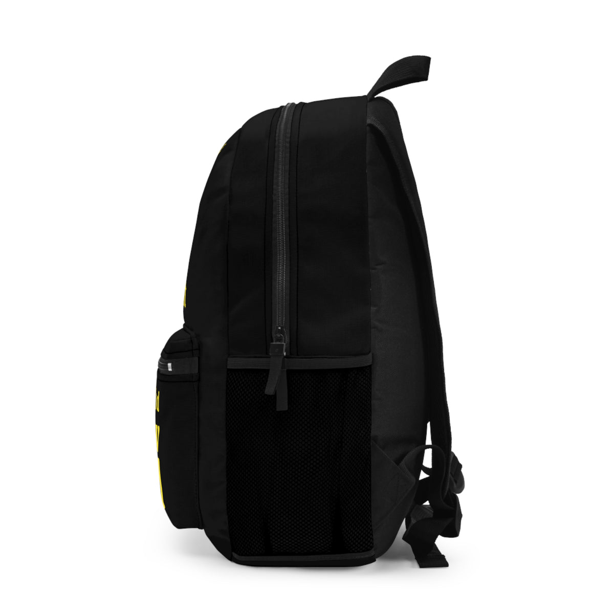 💛 Yellow Girls 4 God Black Contrast Backpack – Inspirational Christian Girls School Backpack | Faith-Based Bookbag | Lightweight Travel & School Bag