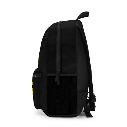 💛 Yellow Girls 4 God Black Contrast Backpack – Inspirational Christian Girls School Backpack | Faith-Based Bookbag | Lightweight Travel & School Bag