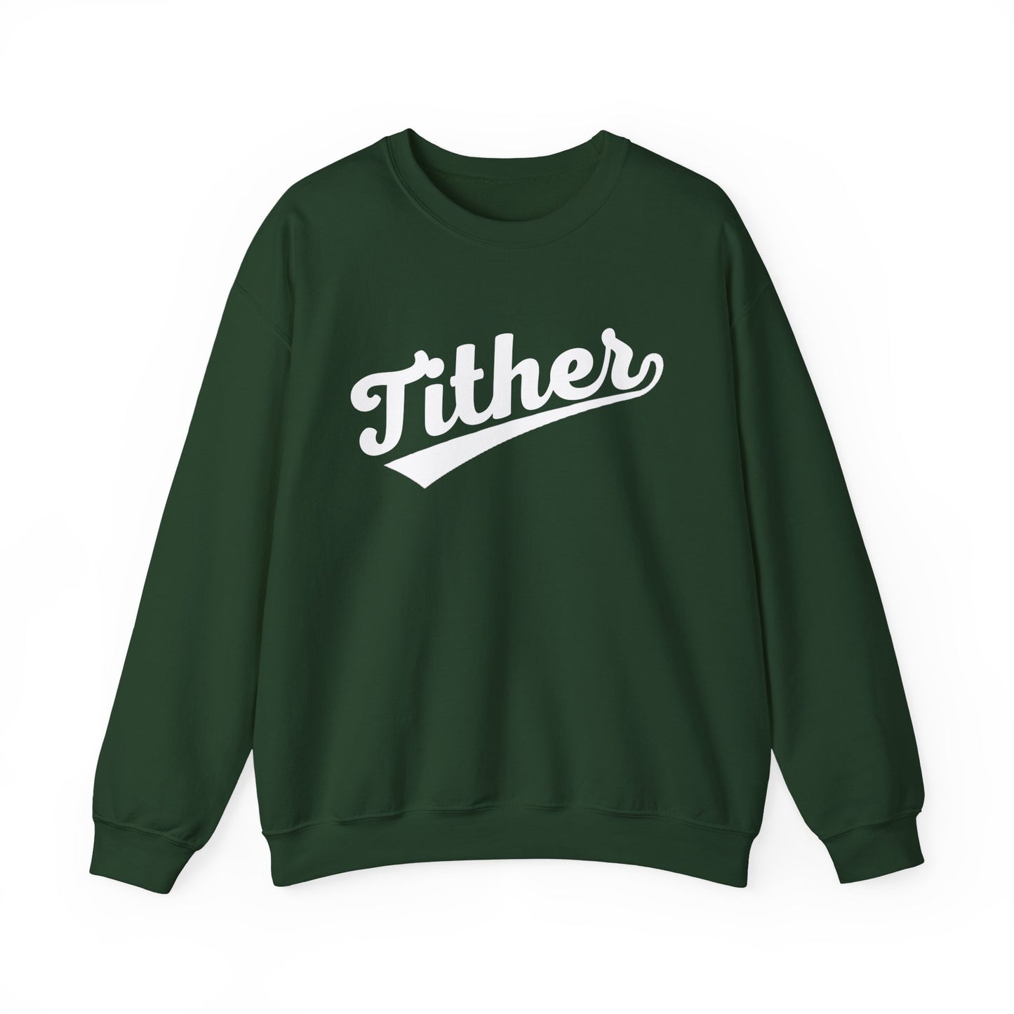 Home Run Tither Sweatshirt | Baseball Script Crewneck | Inspirational Giving Sweatshirt | Motivational Unisex Sweatshirt