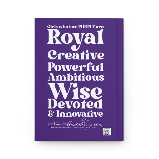 Purple Girl 4 Life Purple Matte Hardcover Journal – 150 Lined Pages | Inspirational Journal for Women & Girls | 5.75" x 8" Gift Notebook