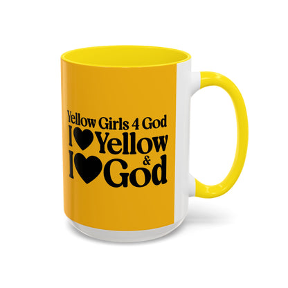 Yellow Girls 4 God Mug - Color Collection