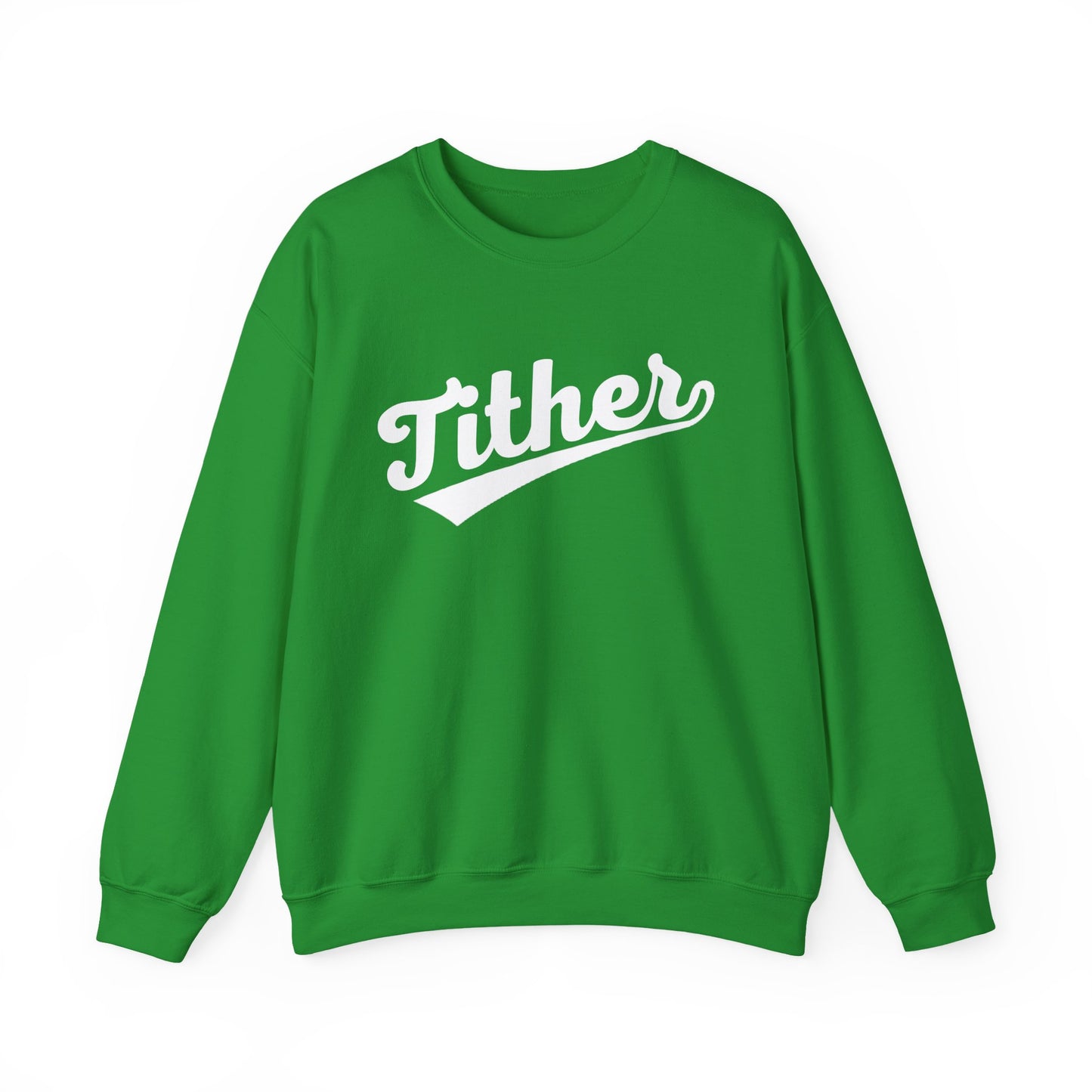 Home Run Tither Sweatshirt | Baseball Script Crewneck | Inspirational Giving Sweatshirt | Motivational Unisex Sweatshirt