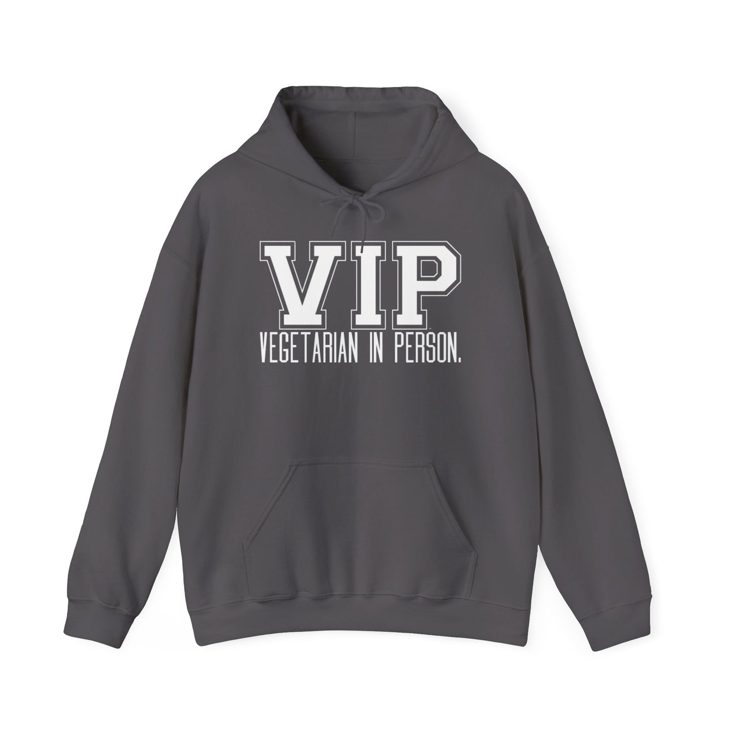 VIP Vegetarian Unisex Hoodie, Vegetarian In Person Statement Conversation Starter Hooded Sweatshirt