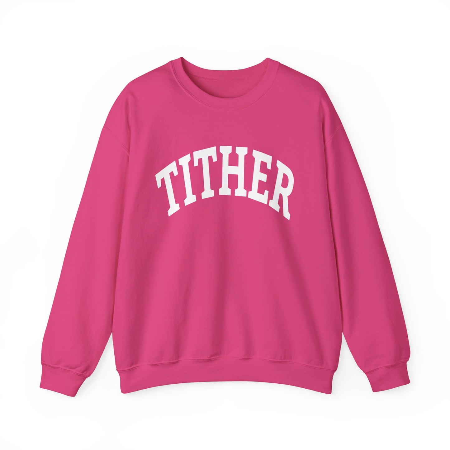 Committed Tither Collegiate SweatShirt | Faith-Based | Tithing Lifestyle| Faith & Abundance Statement Sweatshirt  | Financial Freedom Shirt