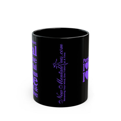 Purple Girls 4 God Mug - Black Contrast Collection