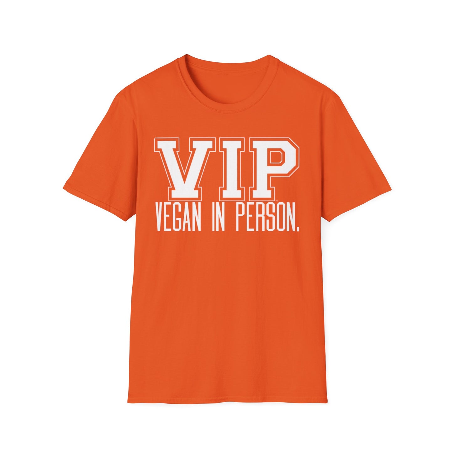 VIP Vegan Unisex T-Shirt, Vegan In Person Statement Conversation Starter Tee