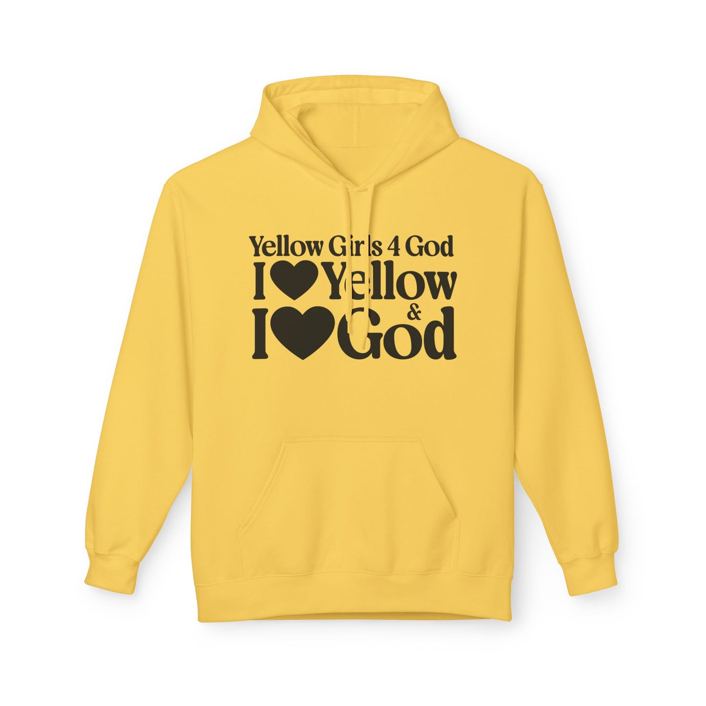 Yellow Girls 4 God Adult Hoodie - You Are Cheerful, Successful, Inventive, Communicators, Adventurous, Intelligent, and Resilient!