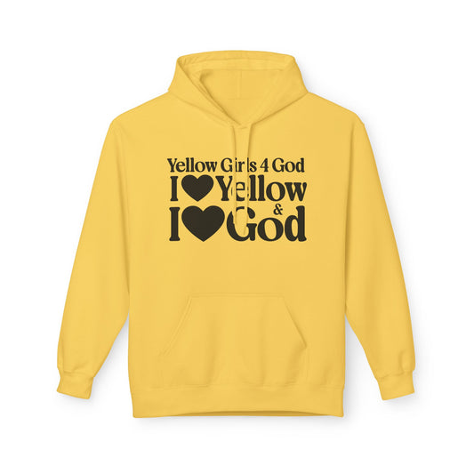 Yellow Girls 4 God Adult Hoodie - You Are Cheerful, Successful, Inventive, Communicators, Adventurous, Intelligent, and Resilient!