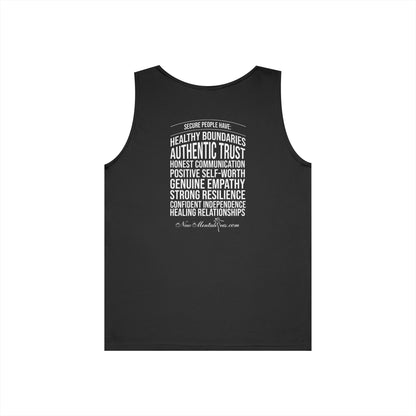 Secure Unisex Tank Top – White Design - Inspirational Confidence Tank | Positive Mindset Apparel | Inner Healing Inspired Graphic Tank for Men & Women