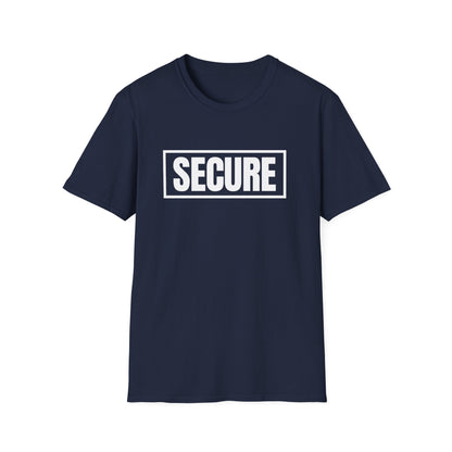 Secure White Design Unisex T-Shirt - Confidence You Can Feel & Faith You Can Wear