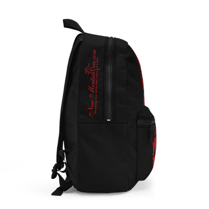 Red Girls 4 God Black Contrast Backpack – Inspirational Christian Girls School Backpack | Faith-Based Bookbag | Lightweight Travel & School Bag