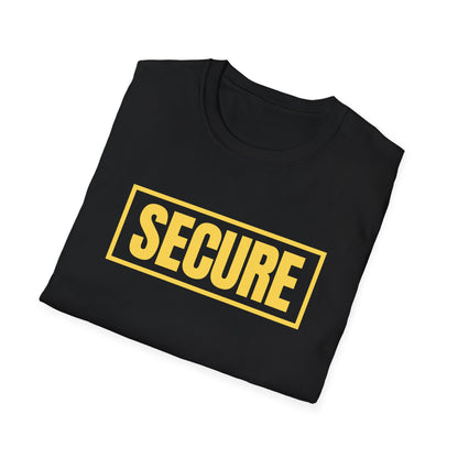 Secure Yellow Design Unisex T-Shirt - Confidence You Can Feel & Faith You Can Wear