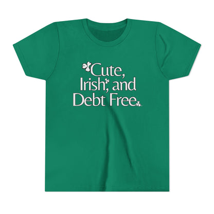 Cute, Irish & Debt Free Toddler Tee with Purpose! Perfect for St. Patrick's Day!