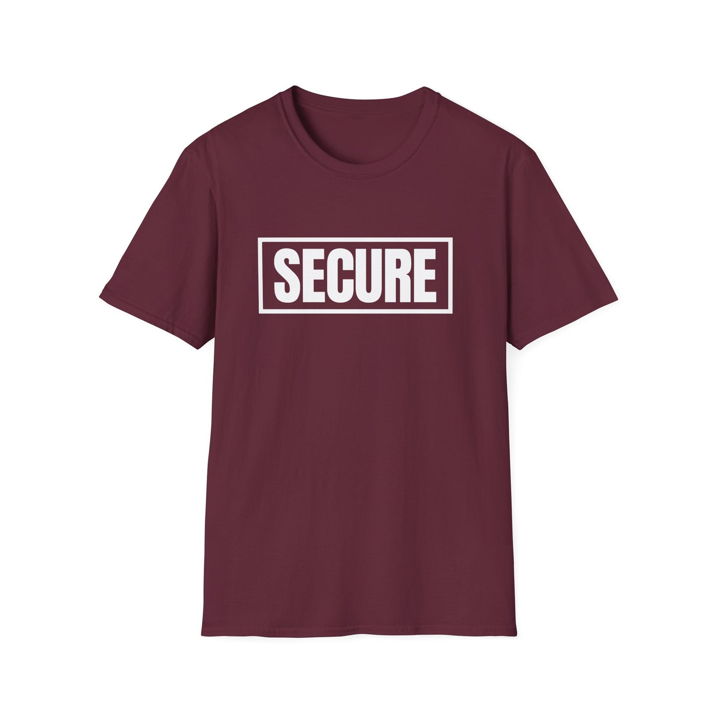 Secure White Design Unisex T-Shirt - Confidence You Can Feel & Faith You Can Wear