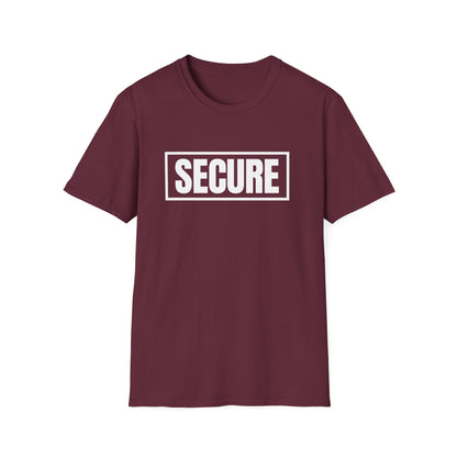 Secure White Design Unisex T-Shirt - Confidence You Can Feel & Faith You Can Wear