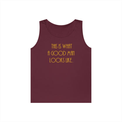 This Is What a Good Man Looks Like Teen Boys Unisex Tank Top – Inspirational Sleeveless Shirt | Positive Message Tank | Future Leader Apparel