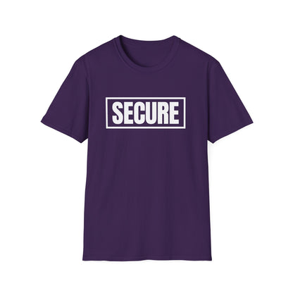 Secure White Design Unisex T-Shirt - Confidence You Can Feel & Faith You Can Wear