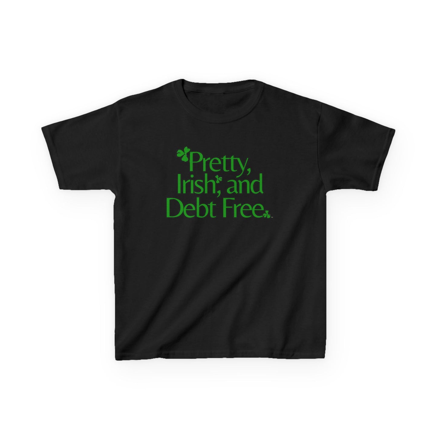 Pretty, Irish & Debt Free Youth Tee with Purpose! Perfect for St. Patrick's Day!
