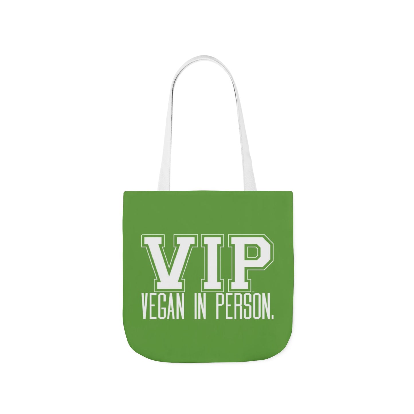 VIP Vegan Tote Bag - Vegan In Person Statement - Conversation Starter Carryall